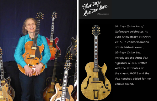 Heritage Guitars, Mimi Fox Signature Model